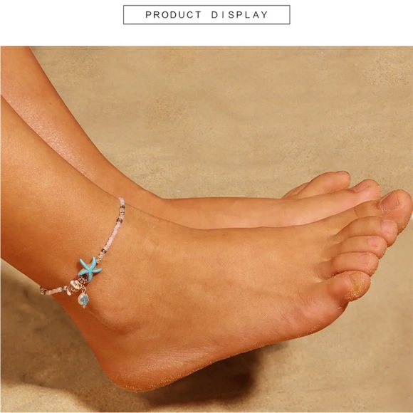Anklet Popular Resin Lady Fashion Beach Section  Beads Conch Starfish Shape Ank… - Picture 9 of 9